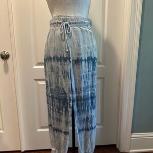 Cloth & Stone Blue Tie-Dye Joggers